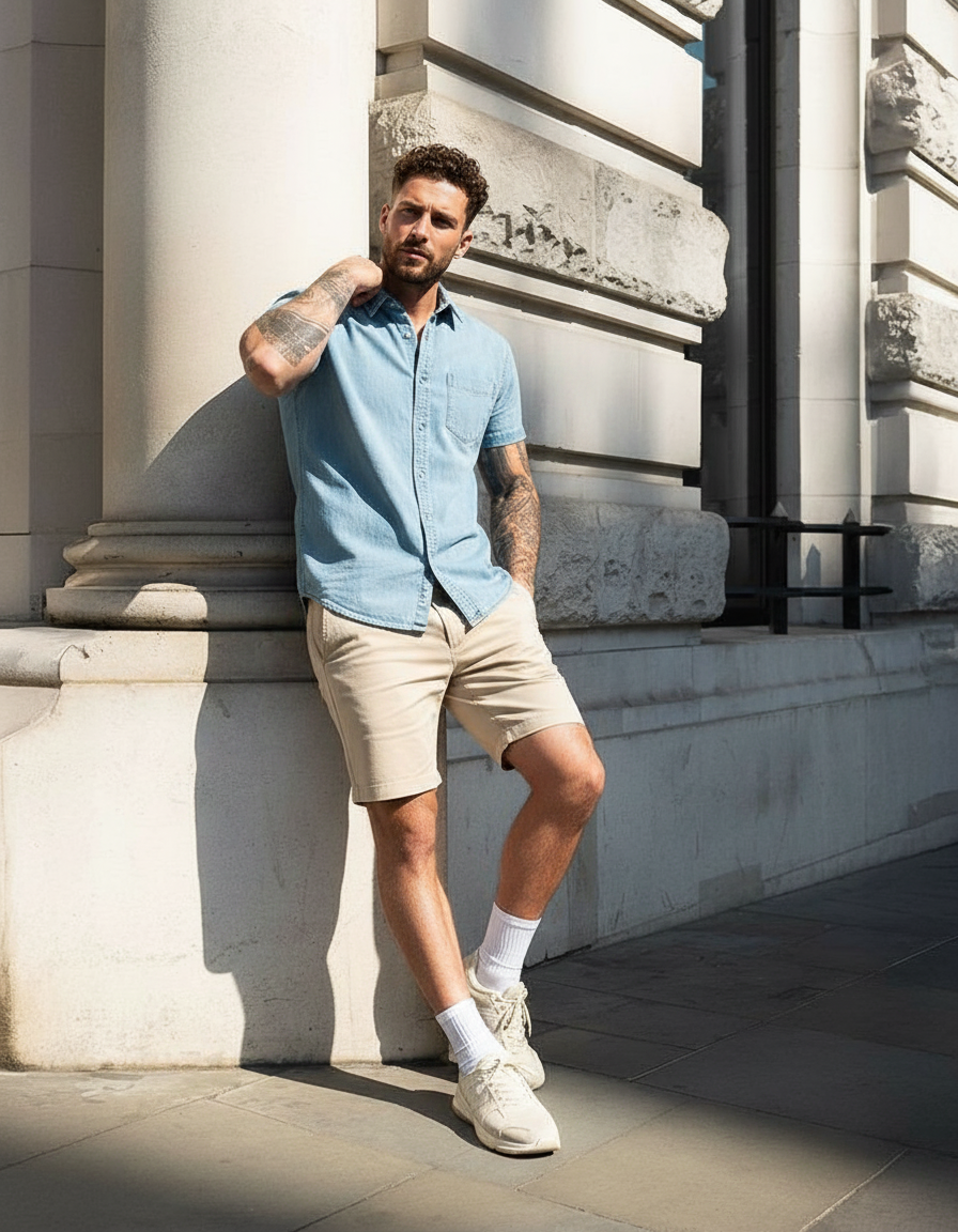 Leaning against pillar pose idea