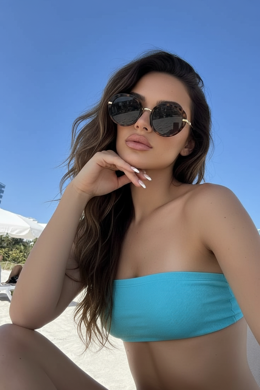 Hand on chin pose idea