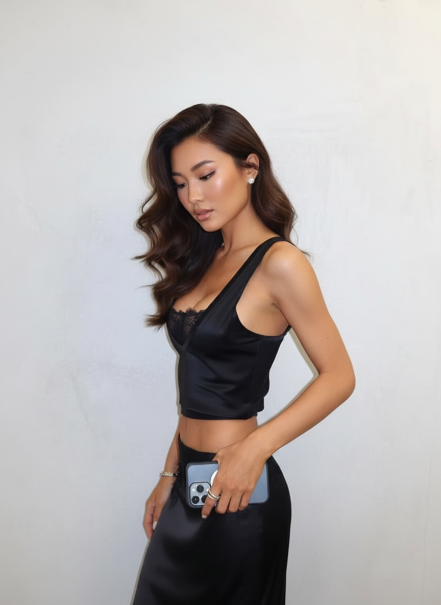 Looking down candid pose idea