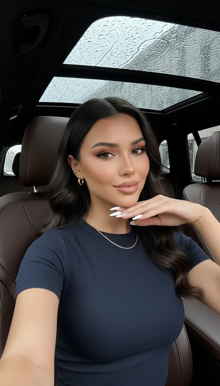 Hand on chin pose idea