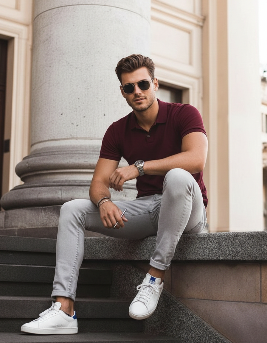 Sitting on ledge pose idea