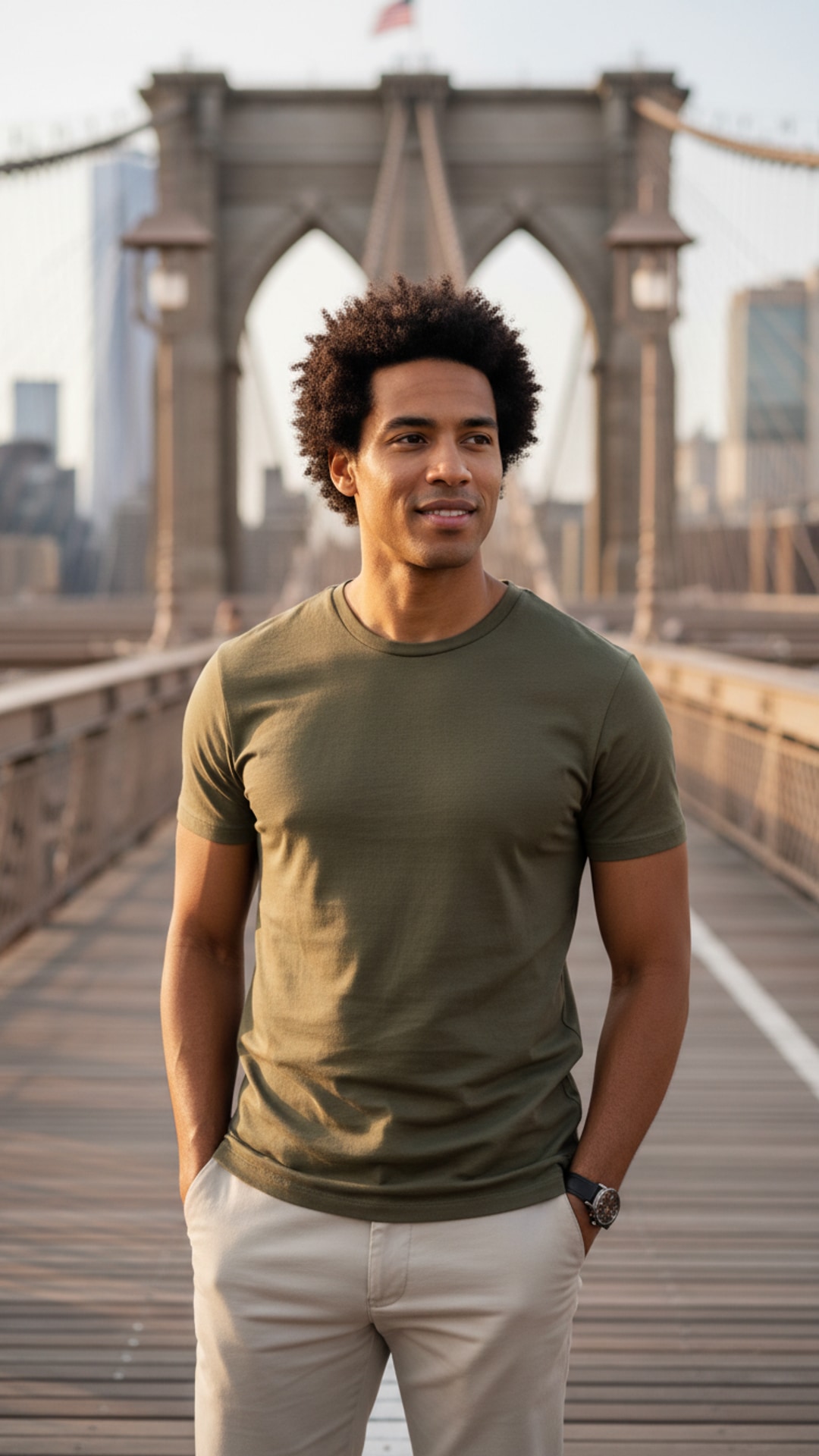 Hands in pockets relaxed pose idea