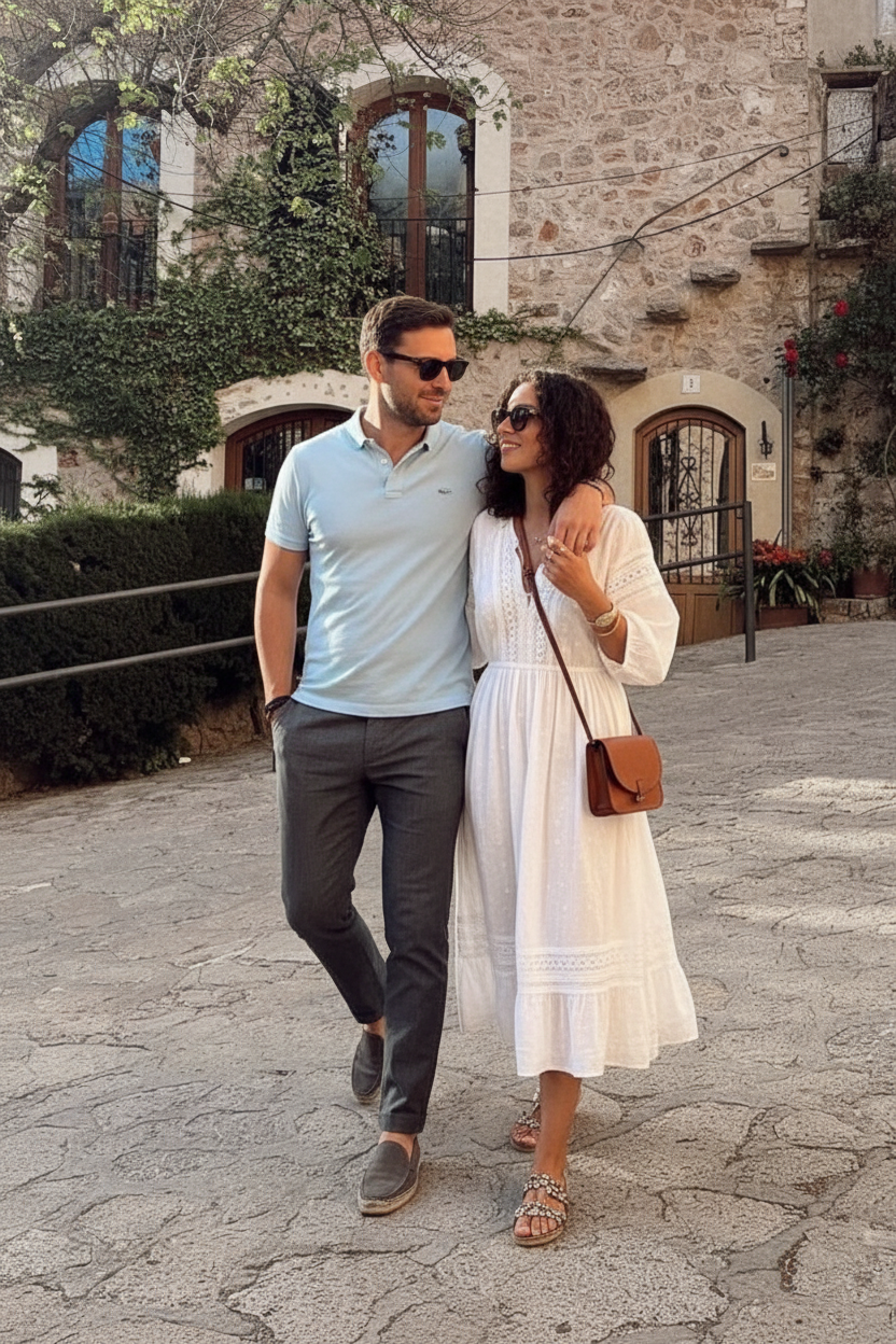 Arm around shoulder pose idea