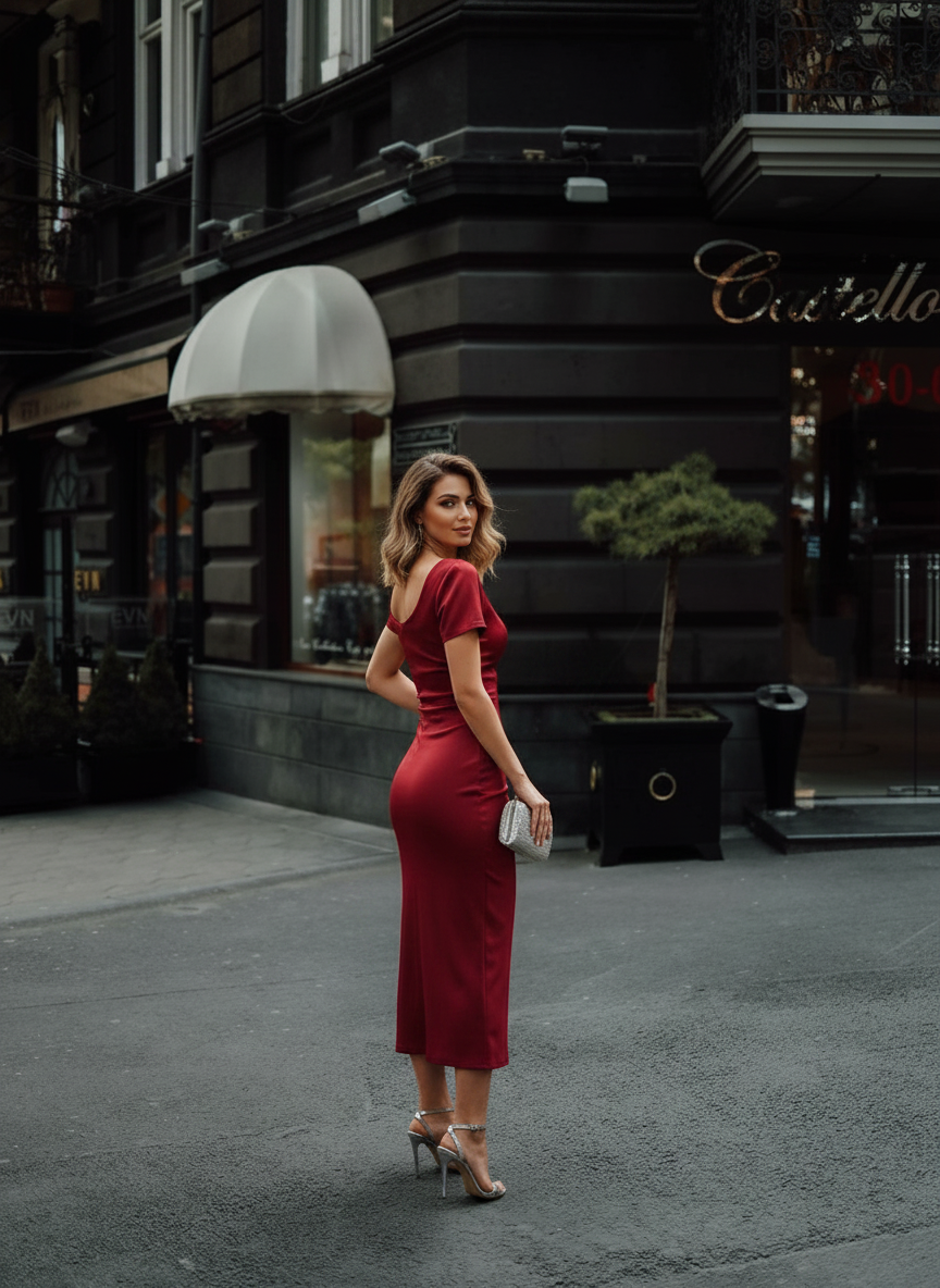 Over shoulder look pose idea