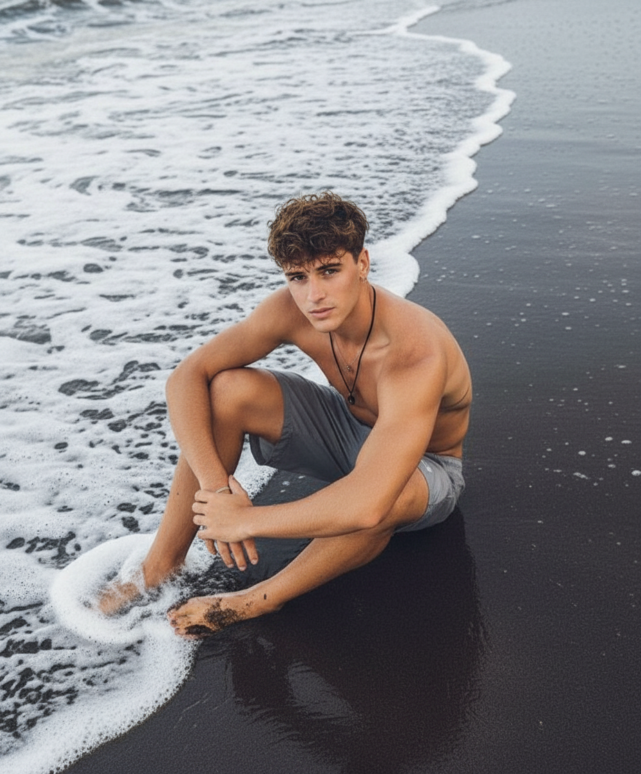 Sitting on shore pose idea