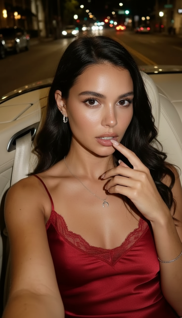 Finger on lip pose idea
