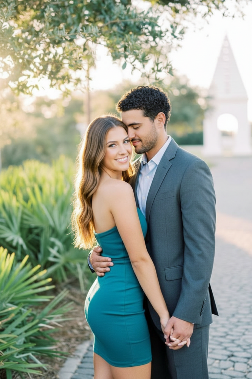Holding hands together pose idea