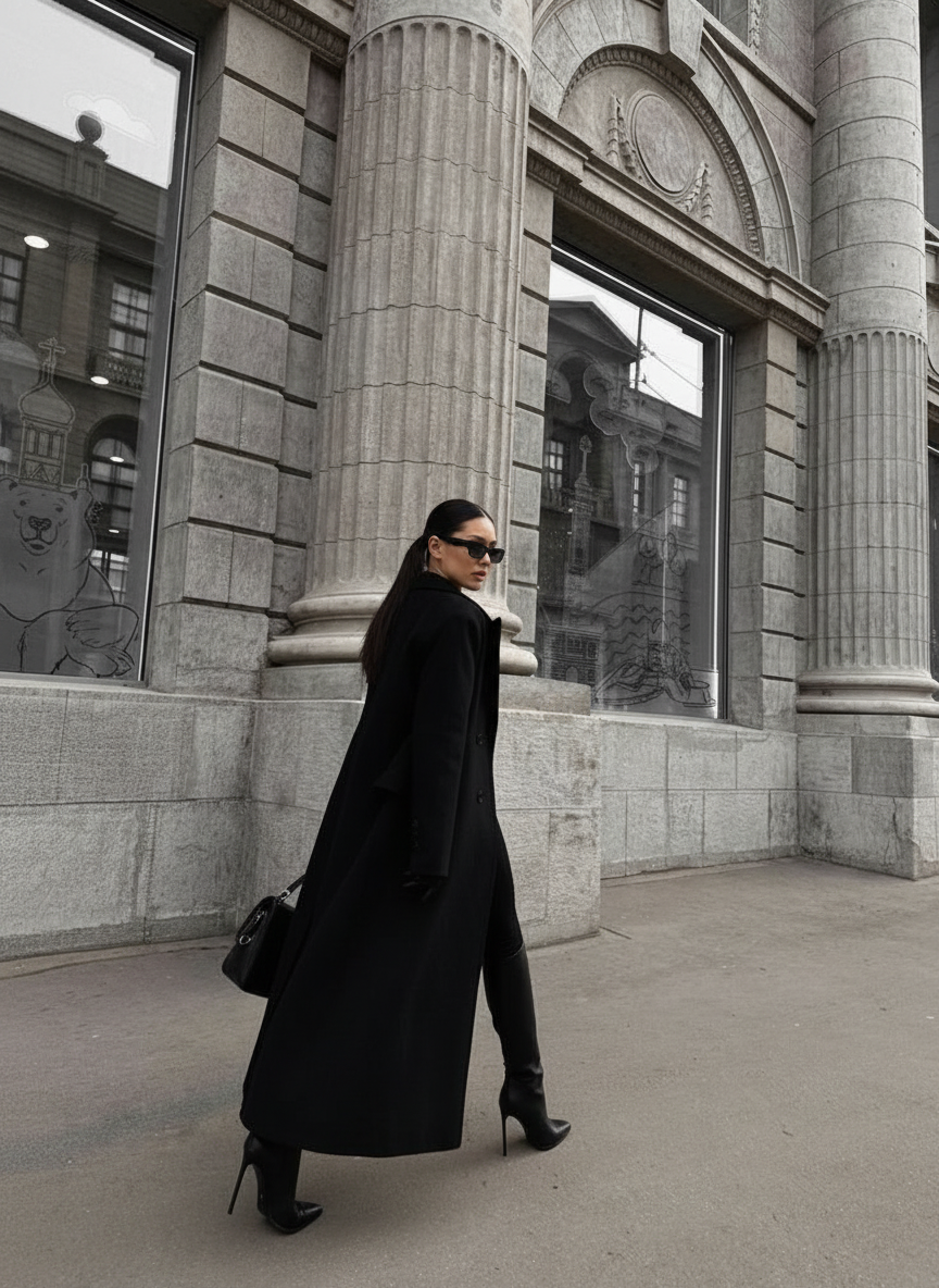 Walking away looking back pose idea
