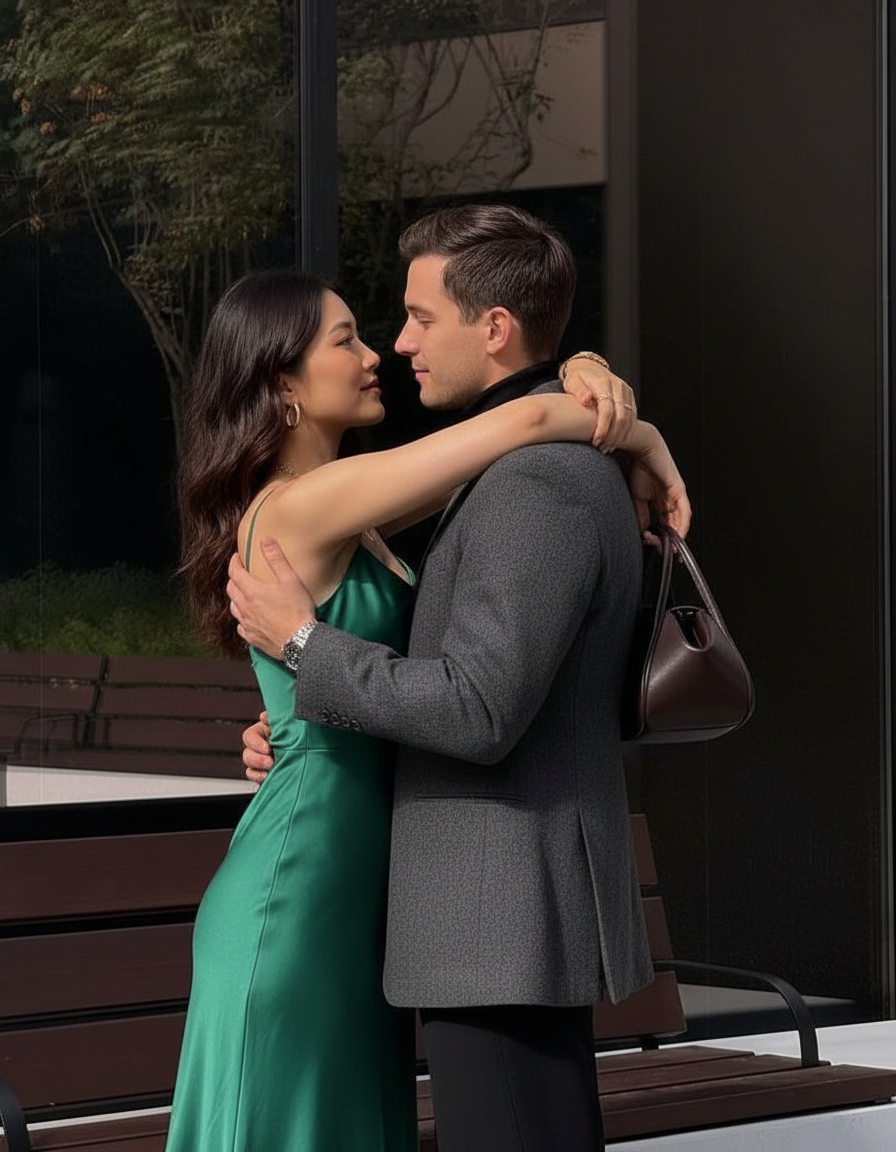 Embracing face to face pose idea