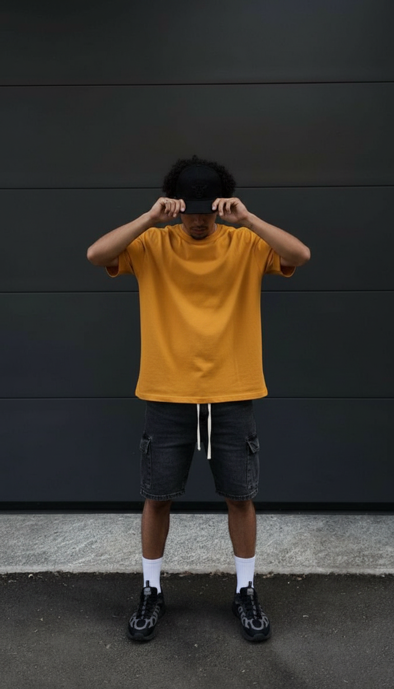 Adjusting cap street style pose idea