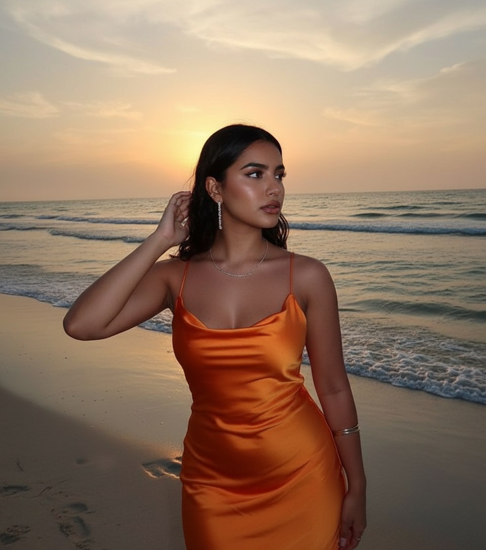 Hand in hair pose idea