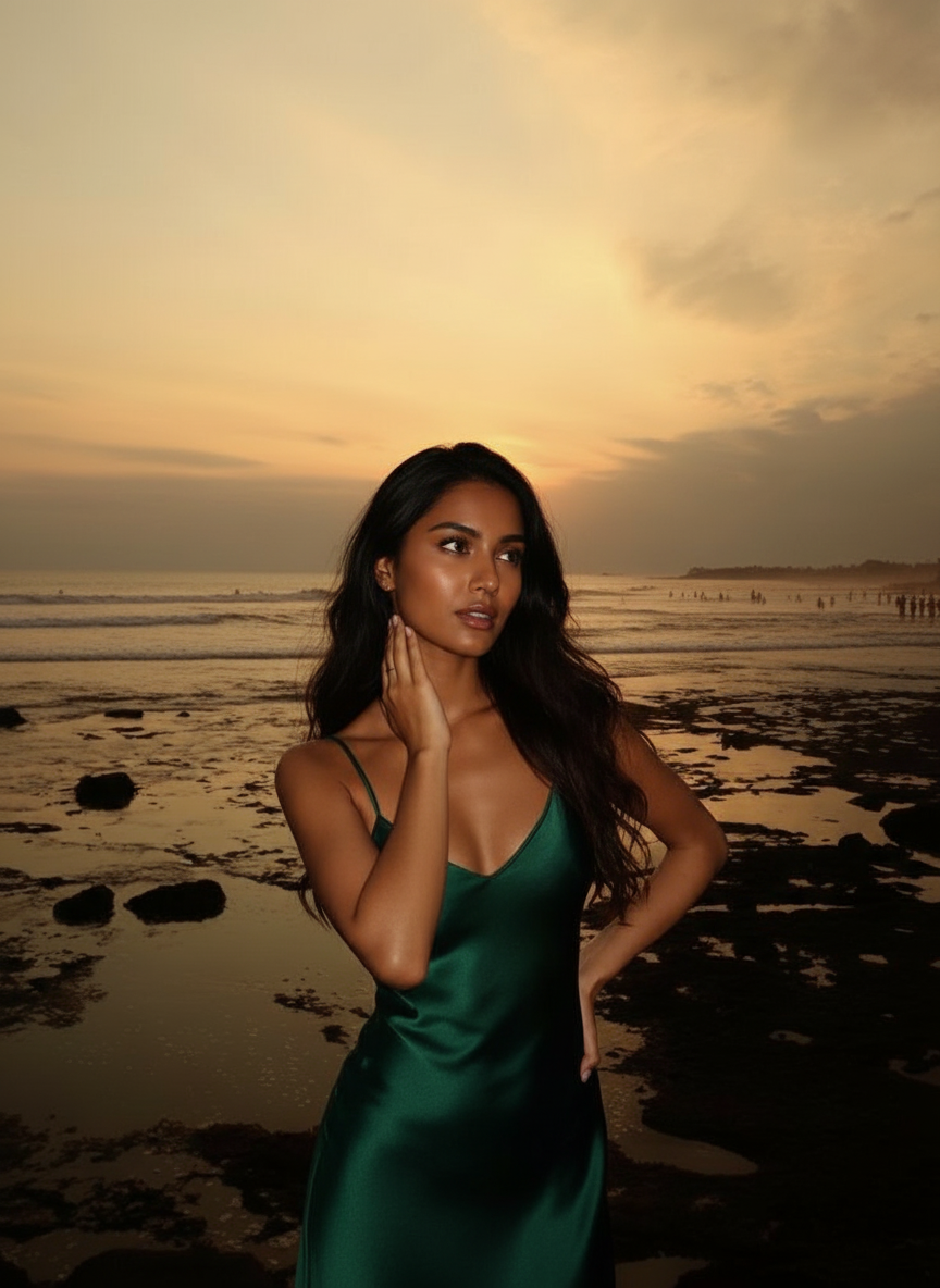 Hand on neck pose idea