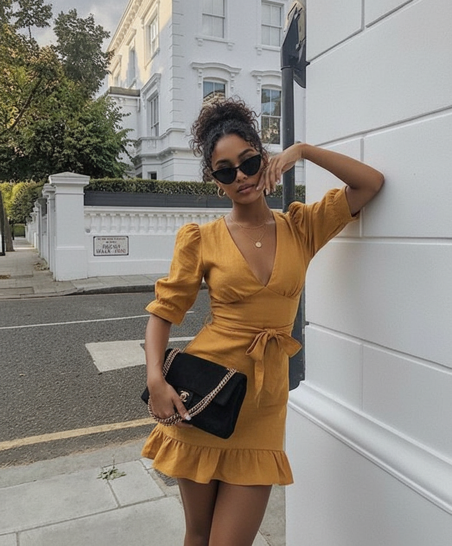 Wall lean candid pose idea